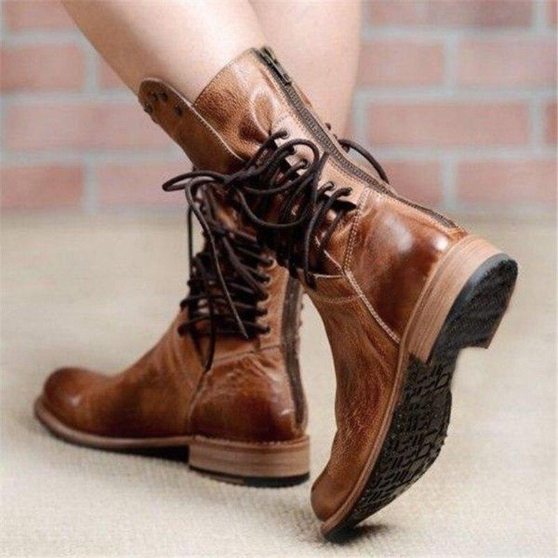 Alisha | Leather Orthopedic Boots with Laces
