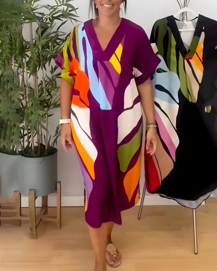 Emelia |  Abstract Print Dress