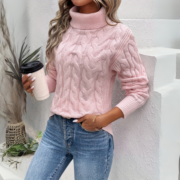 Amelia - Elegant High Neck Sweater