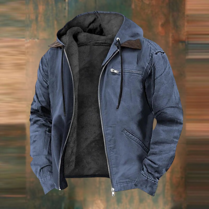 Nate | Zipper Hooded Jacket