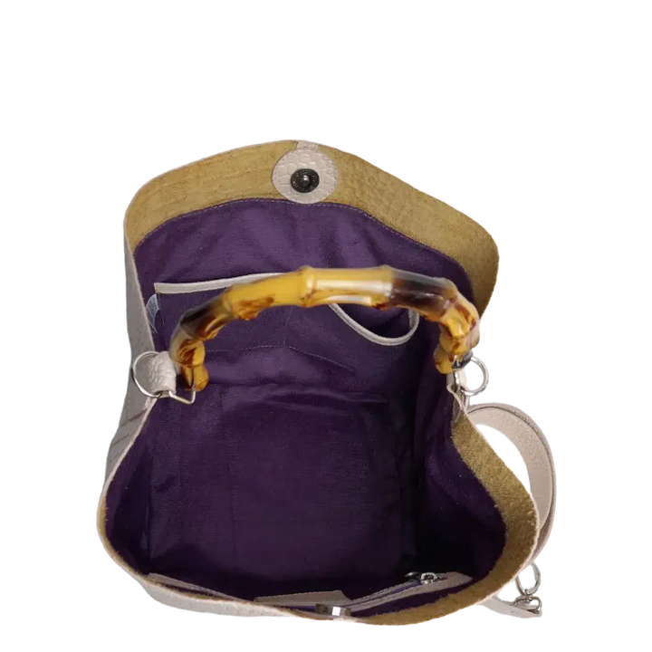 Claire Handbag in Nude Reptile Design