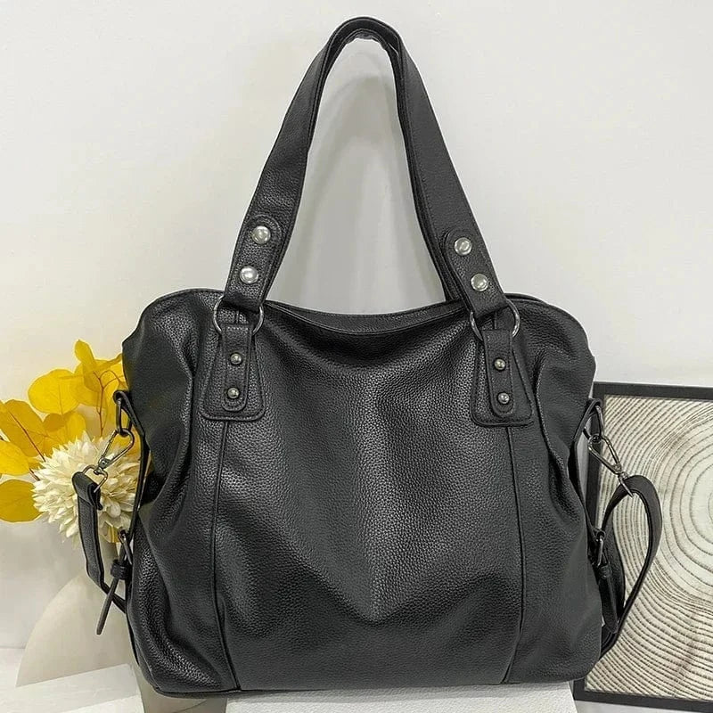 Elegant and Multifunctional Leather Shoulder Bag