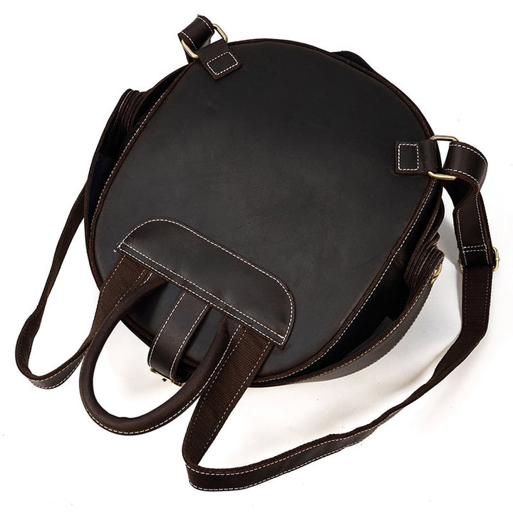 Leather Backpack in Beetle Style for Women