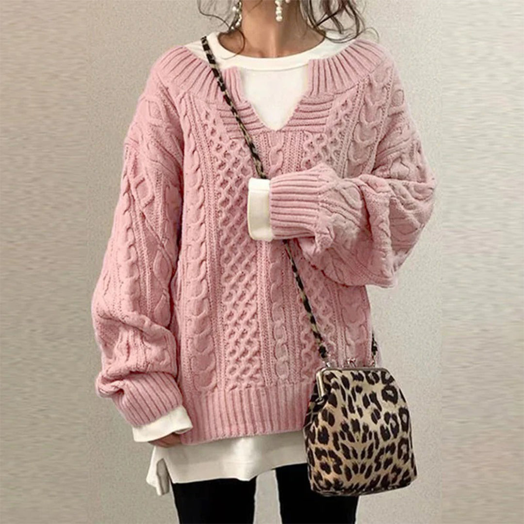 Sofia - Winter Twisted Sweater