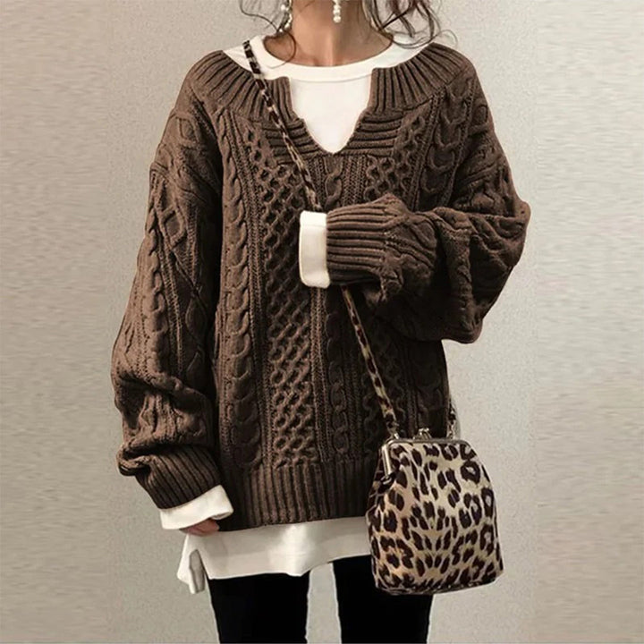 Sofia - Winter Twisted Sweater