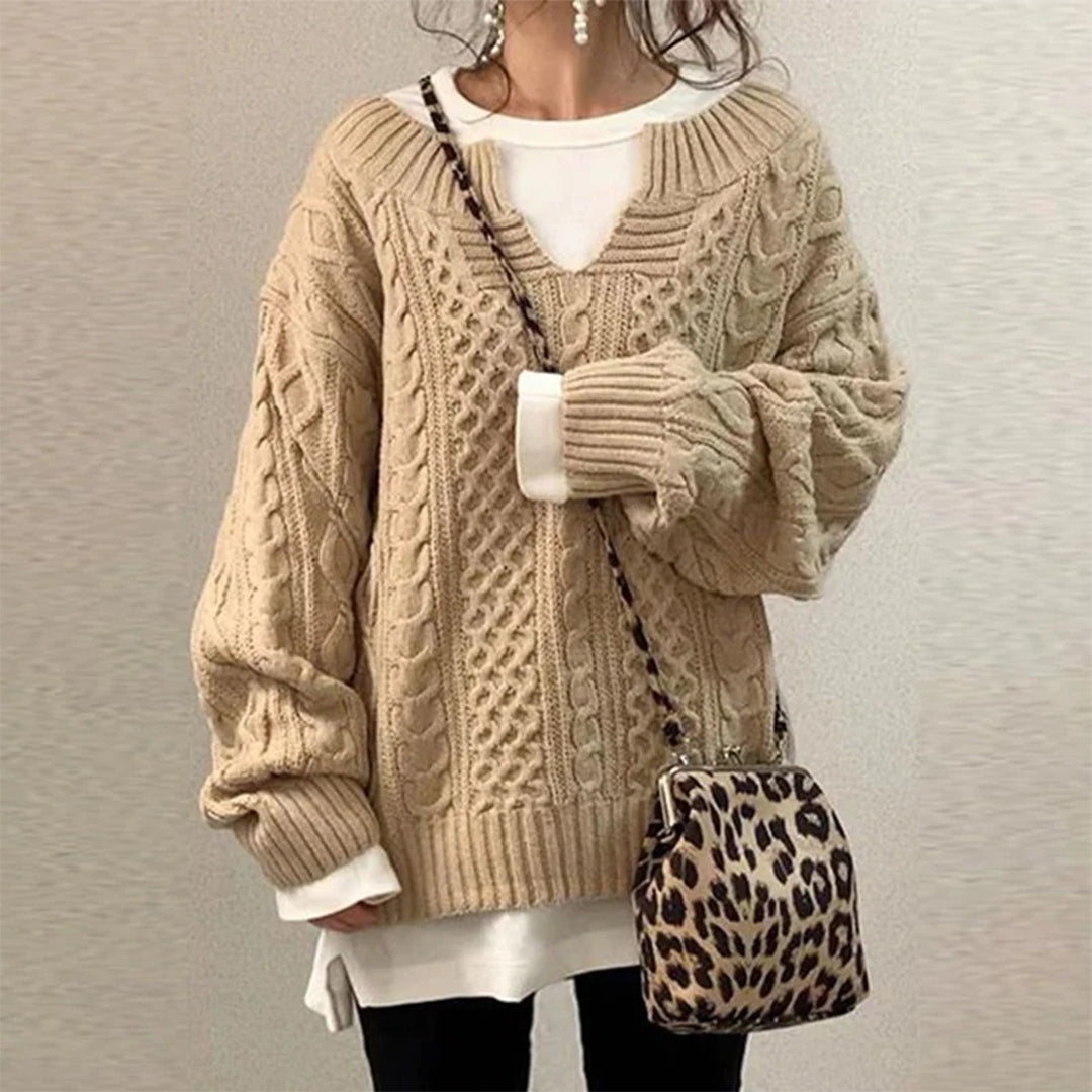 Sofia - Winter Twisted Sweater