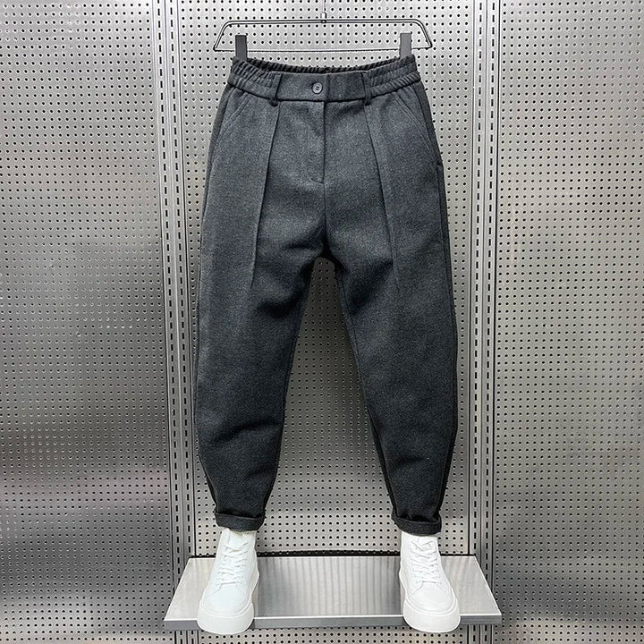 Matthew | Classic Textured-Look Pants