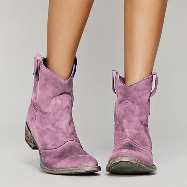 Paloma | Vintage Western Orthopedic Ankle Boots