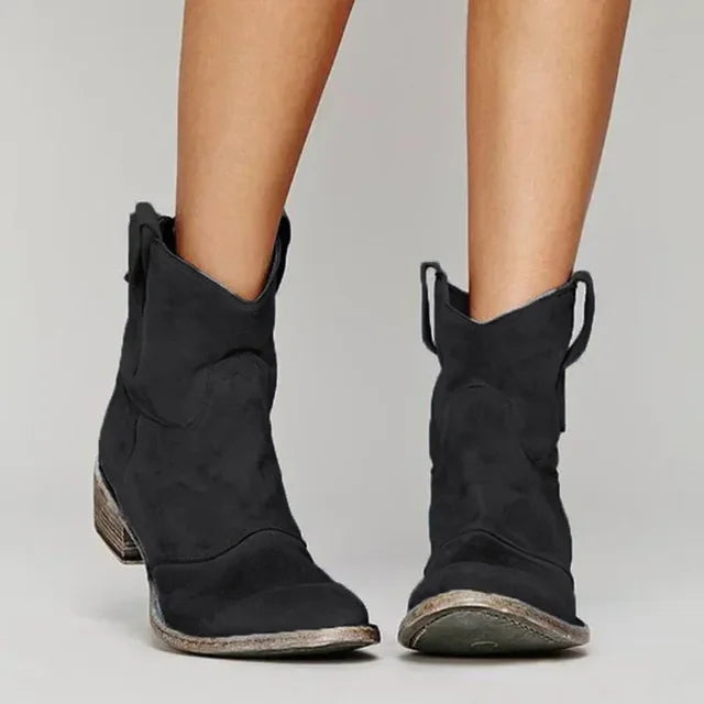 Paloma | Vintage Western Orthopedic Ankle Boots