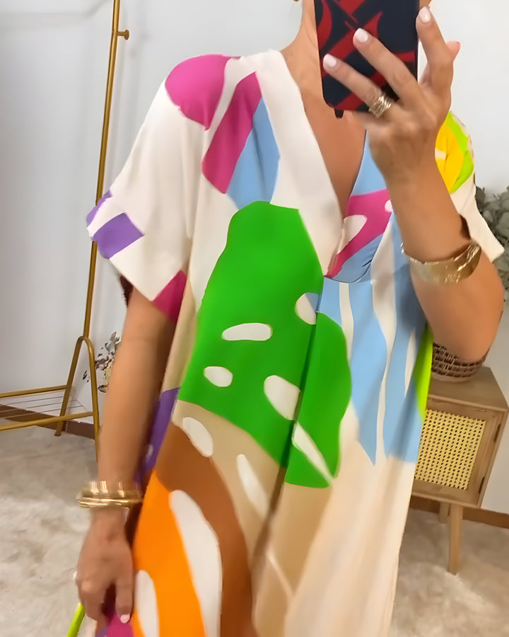 Emelia |  Abstract Print Dress