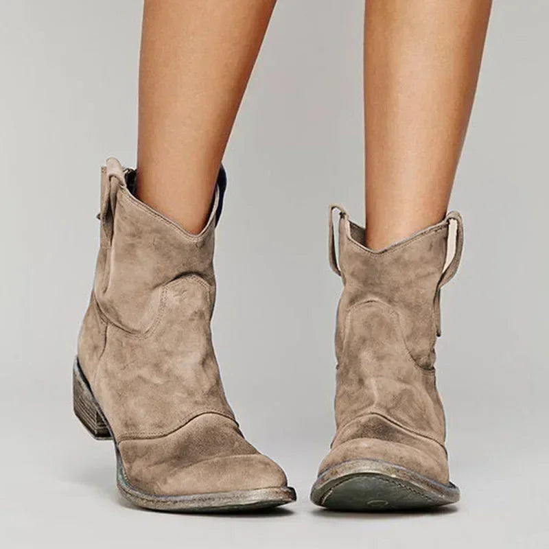 Paloma | Vintage Western Orthopedic Ankle Boots
