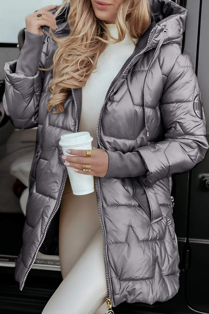 Amela | Warm Autumn Coat in Cotton Blend