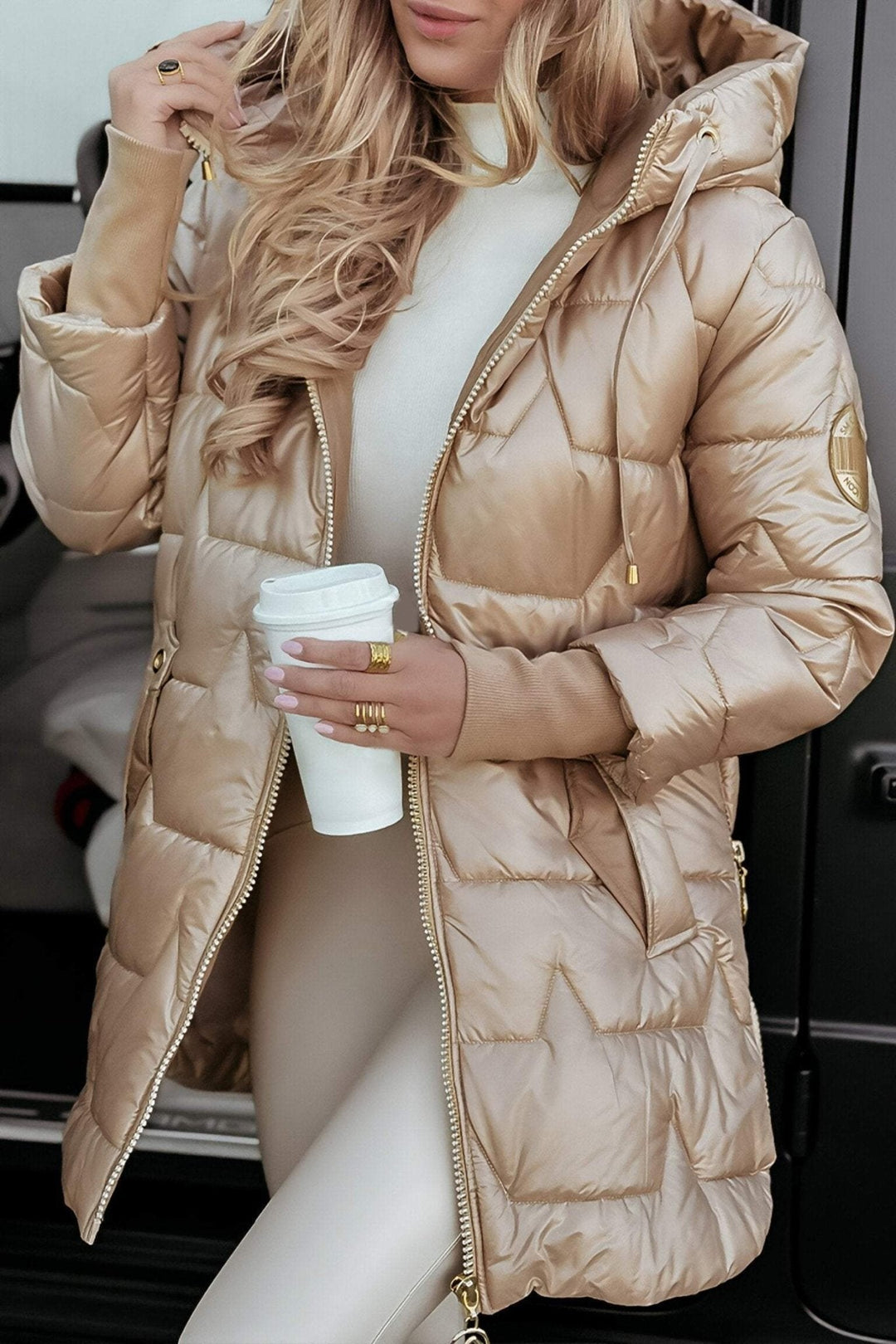 Amela | Warm Autumn Coat in Cotton Blend