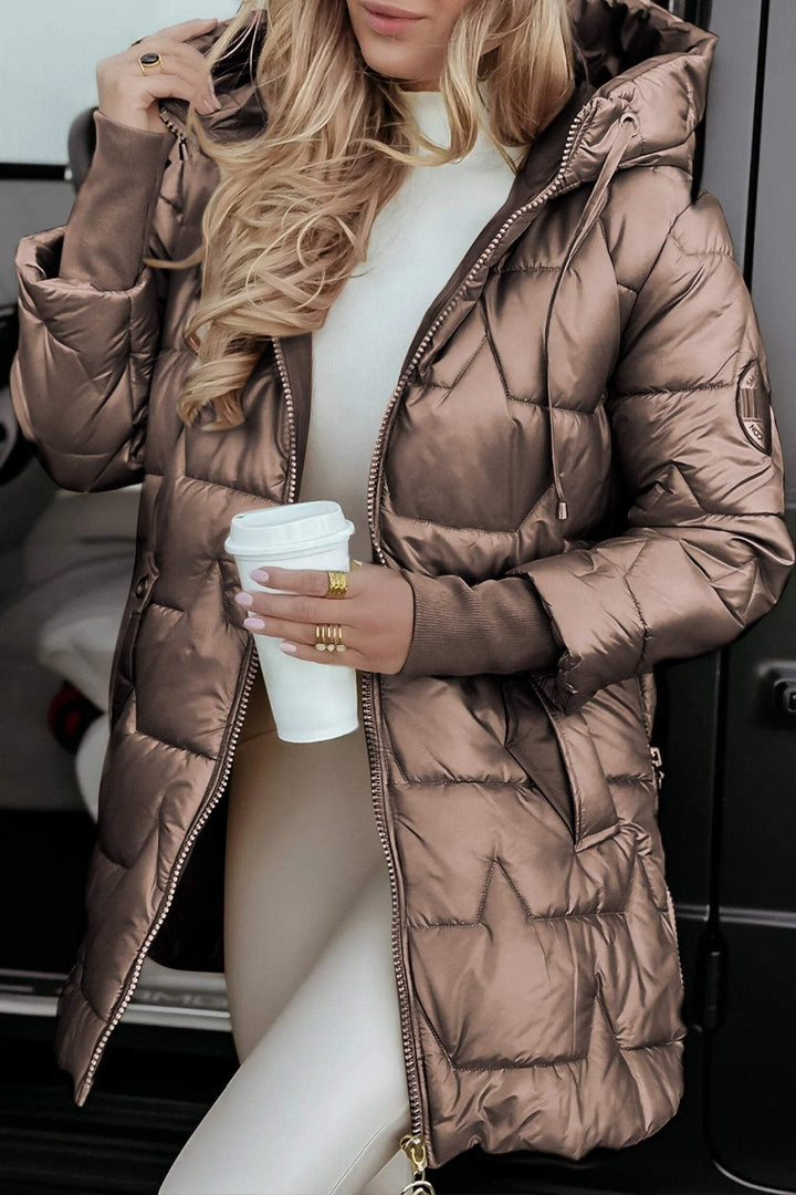 Amela | Warm Autumn Coat in Cotton Blend