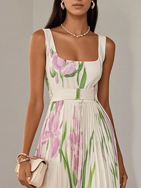 Revina™ |  Elegant Floral Maxi Dress