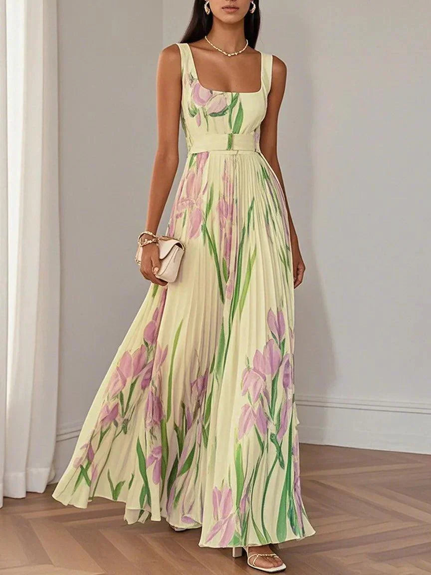 Revina™ |  Elegant Floral Maxi Dress