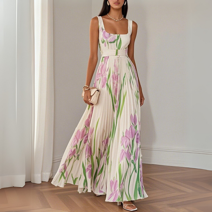 Revina™ |  Elegant Floral Maxi Dress